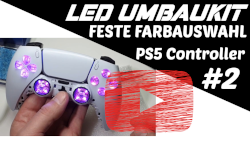 LED PS5 Umbaukit feste Farbbelegung