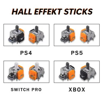 Neueste Generation Hall Effekt Sticks für PS4, PS5, Xbox und Switch Pro Controller