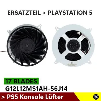 PS5 Konsole Lüfter Kühlung Ersatzteil 17 Blades