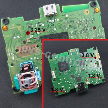 Detailansicht PS5 Controller Spannung Volt Angaben