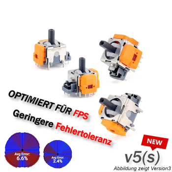 Preview: Hall Effekt Sticks V5s PS4, PS5, Xbox und Switch Pro Controller