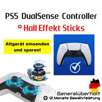 Playstation 5 Controller Generalüberholt mit Hall Effekt Sticks