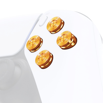 Preview: PS5 Dualsense Controller Metall Bullet Buttons Gold