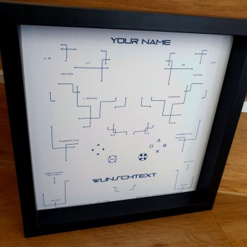 Preview: PS5 Controller Gaming Deko 3D Wandbild Geschenk