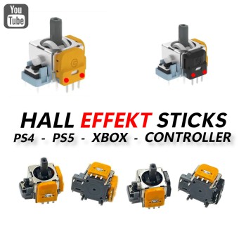 Preview: Hall Effect Sticks Version 6 kleinere Deadzone und verbesserte Zirkularität