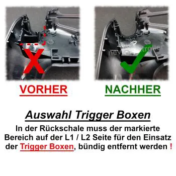 Trigger Boxen und Smart Bumper | PS4 Controller