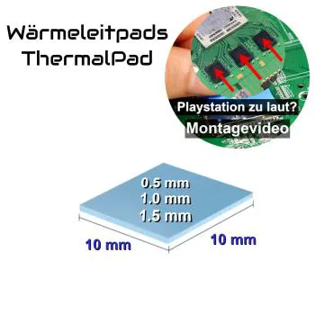 Wärmeleitpads ThermalPad Kühlung Playstation Konsole