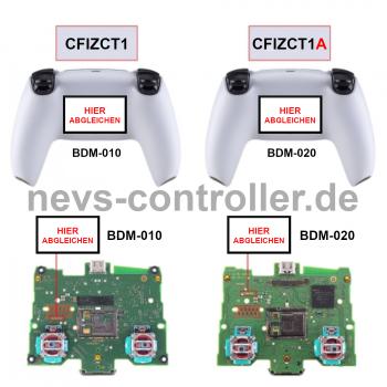 PS5 Controller Platinen Modell ermitteln