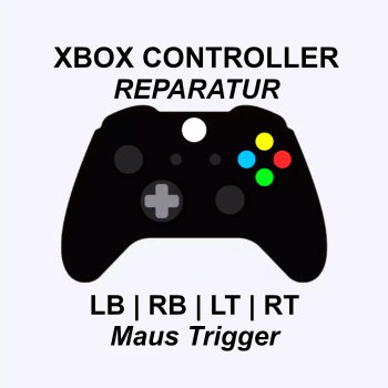 Preview: Abgebildeter Xbox One Controller mit schwarzer Schrift Xbox Controller Reparatur Maus Trigger Tasten