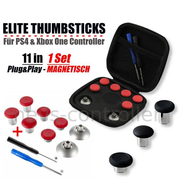 Artikelbild AIM Elite Thumbsticks rot